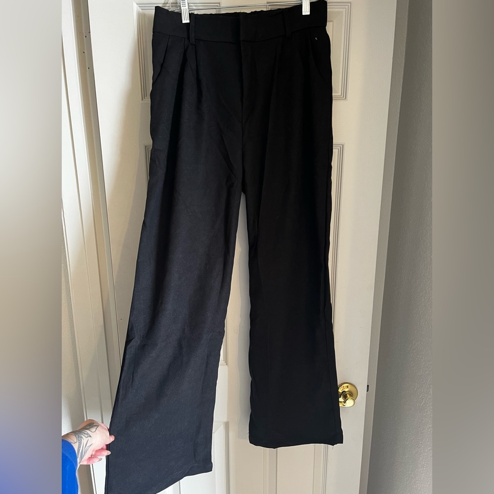 Wide leg trousers